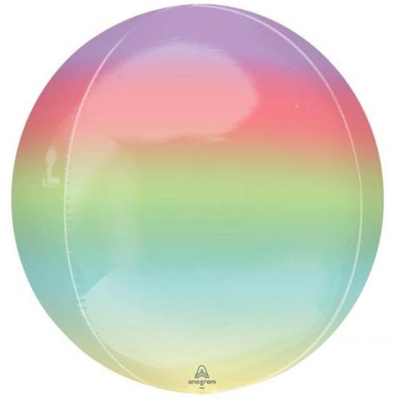 Anagram Ombre Rainbow Orbz Foil Balloon