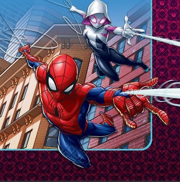 Amscan Spider-Man Webbed Wonder Beverage Napkins (PK16)