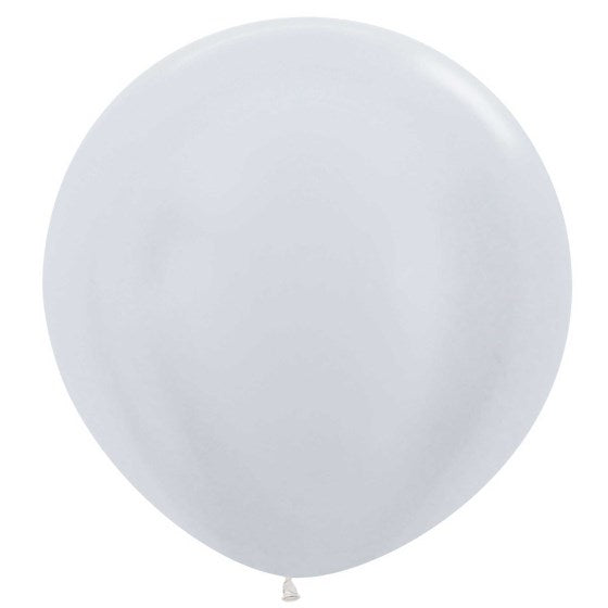 Sempertex 24" 60cm Satin White Jumbo Latex Balloon