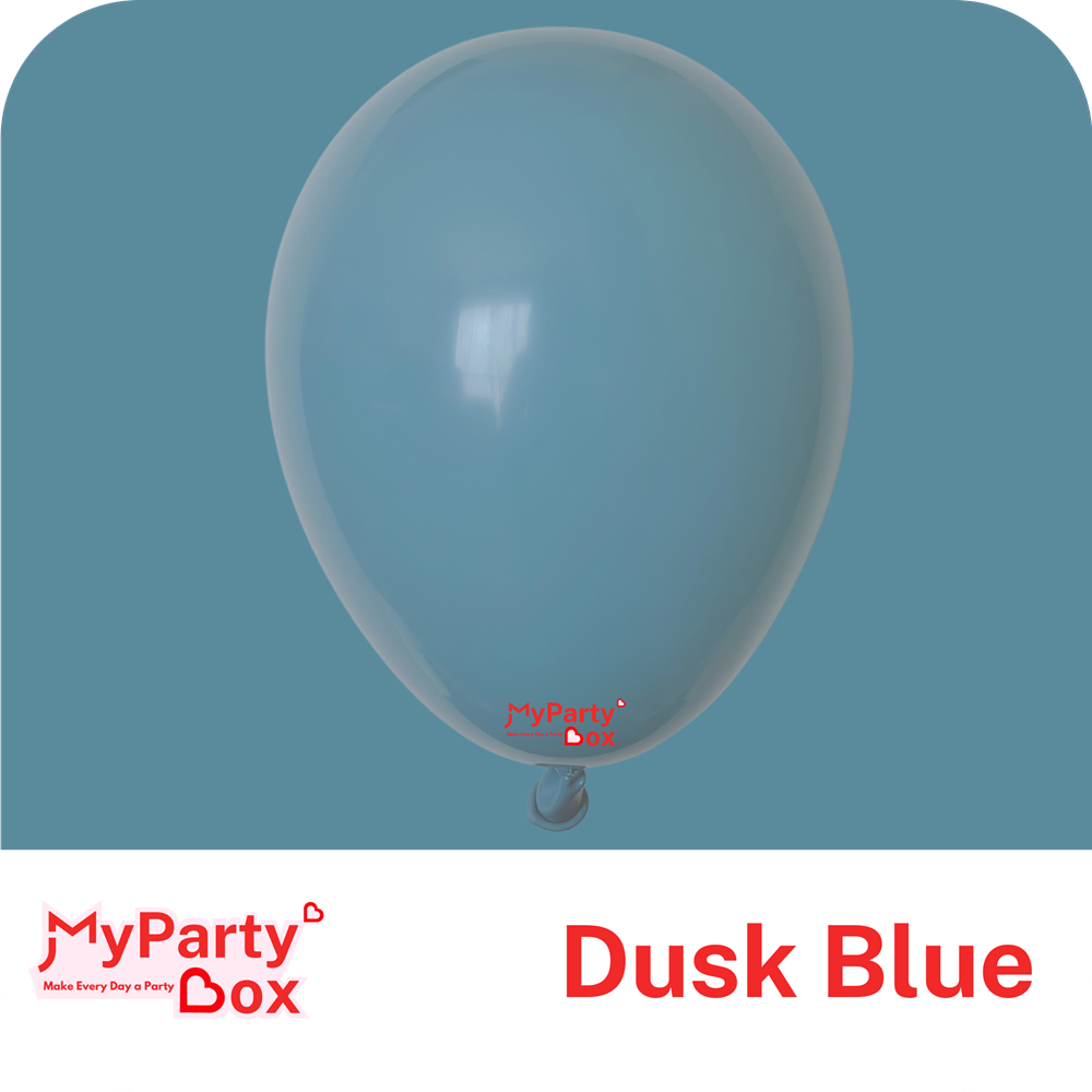 12" (30cm) Pastel Dusk Blue Regular Latex Balloon