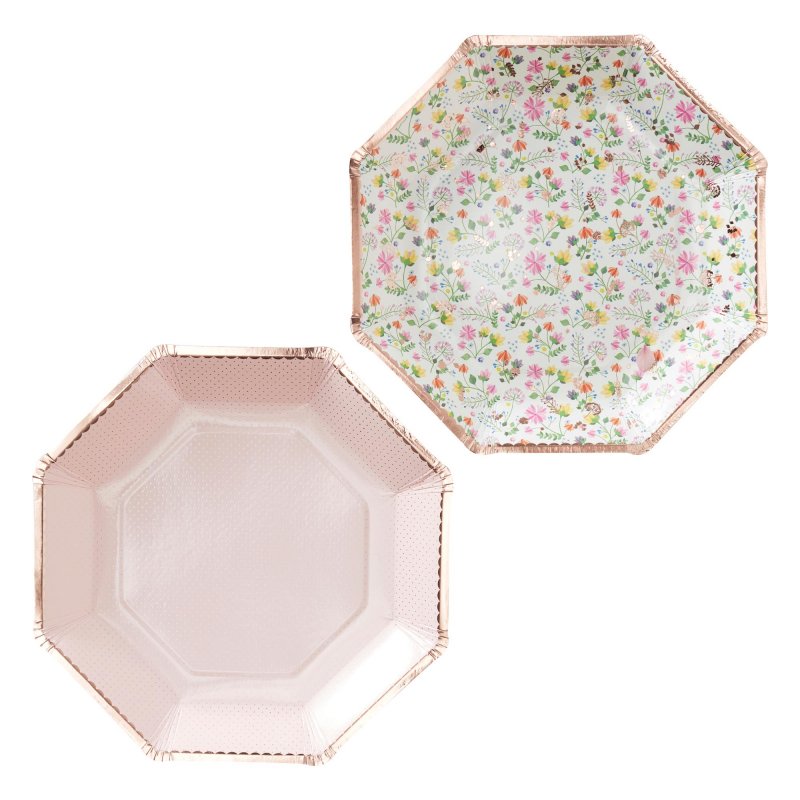 Ginger Ray Ditsy Floral Paper Plates (PK8)