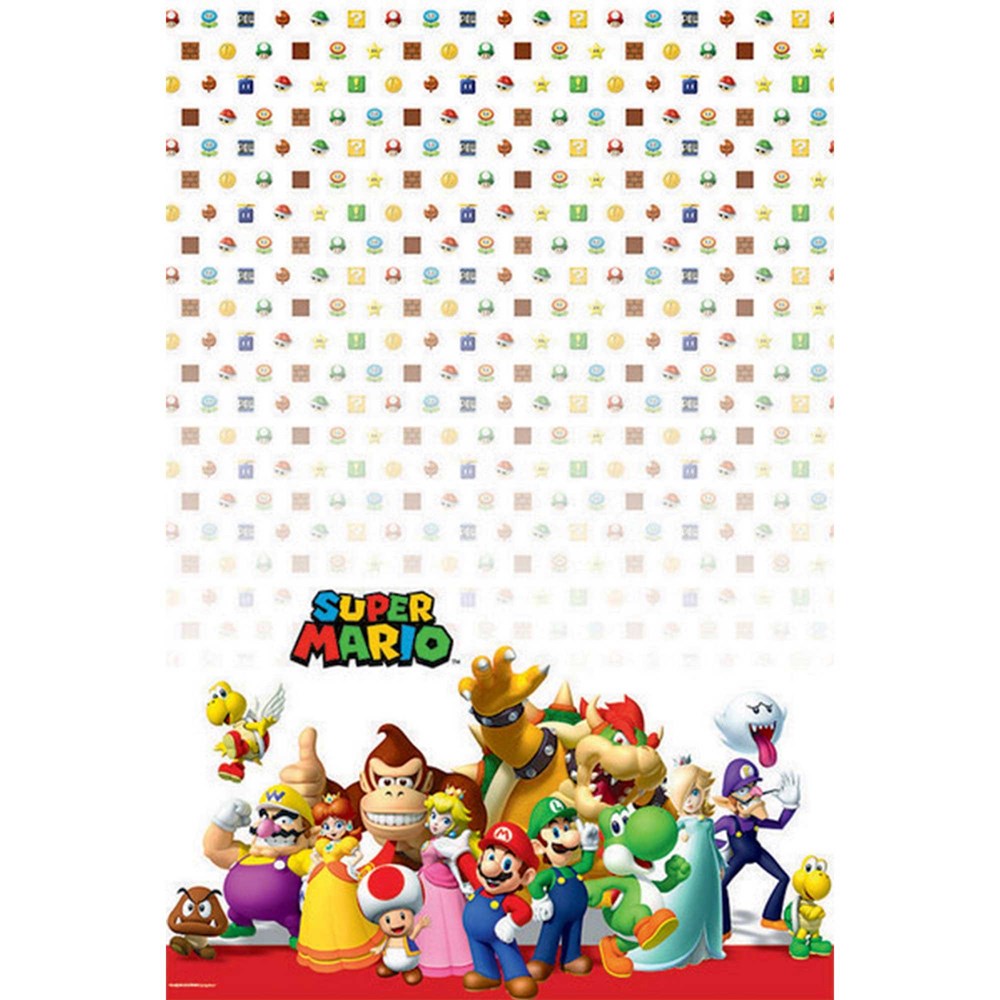 Amscan Super Mario Brothers Tablecover Plastic