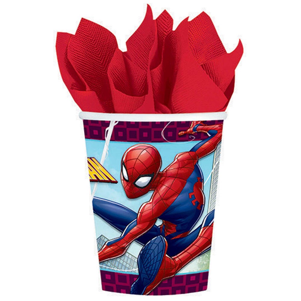 Amscan Spider-Man Webbed Wonder Cups (PK8)
