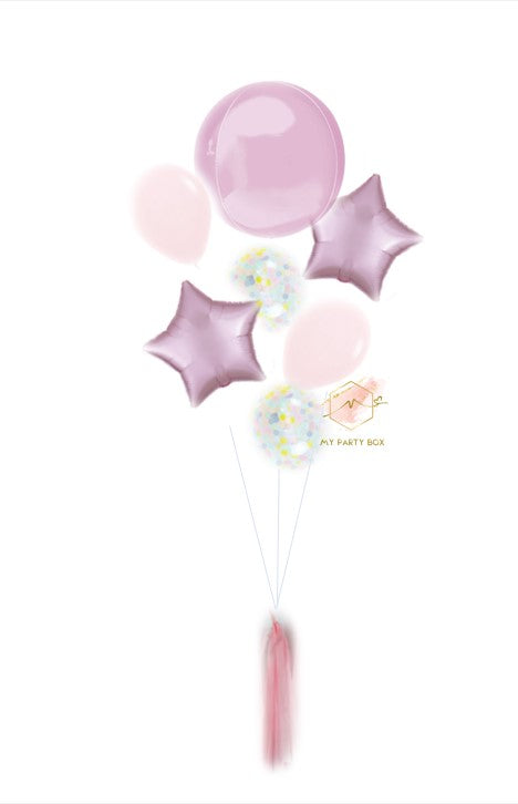 My Party Box Pastel Pink Deluxe Balloon Bouquet