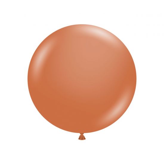 Tuftex 24" 60cm Fashion Burnt Orange Jumbo Latex Balloon