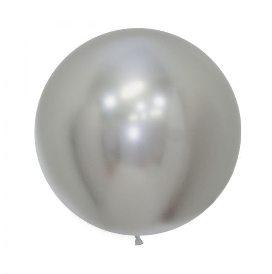Sempertex 24" 60cm Reflex Silver Jumbo Latex Balloon