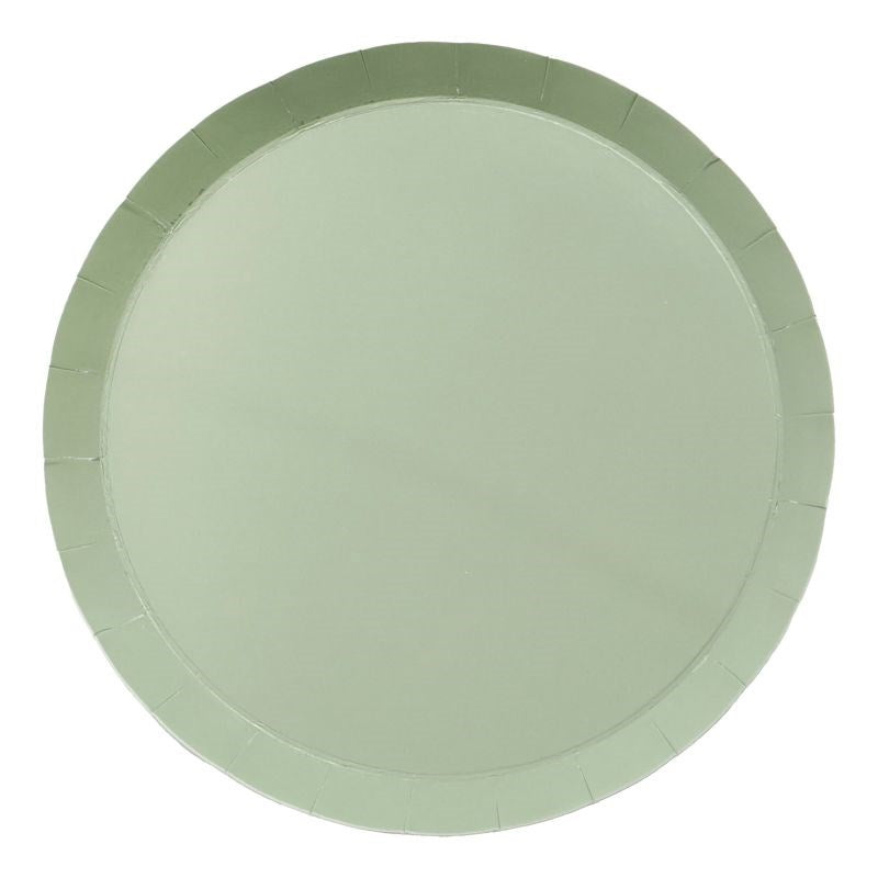 23cm (9") Classic Eucalyptus Paper Dinner Plate (PK10)