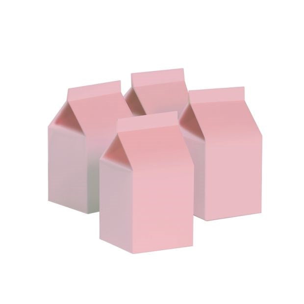 Classic Pink Paper Milk Box (PK10)
