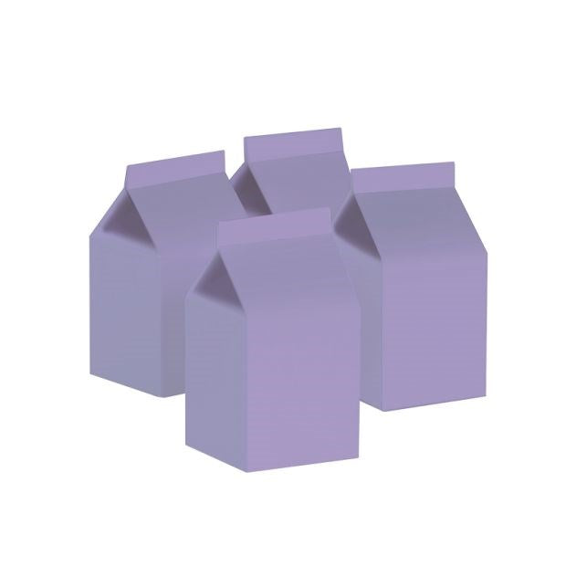 Classic Pastel Lilac Paper Milk Box (PK10)