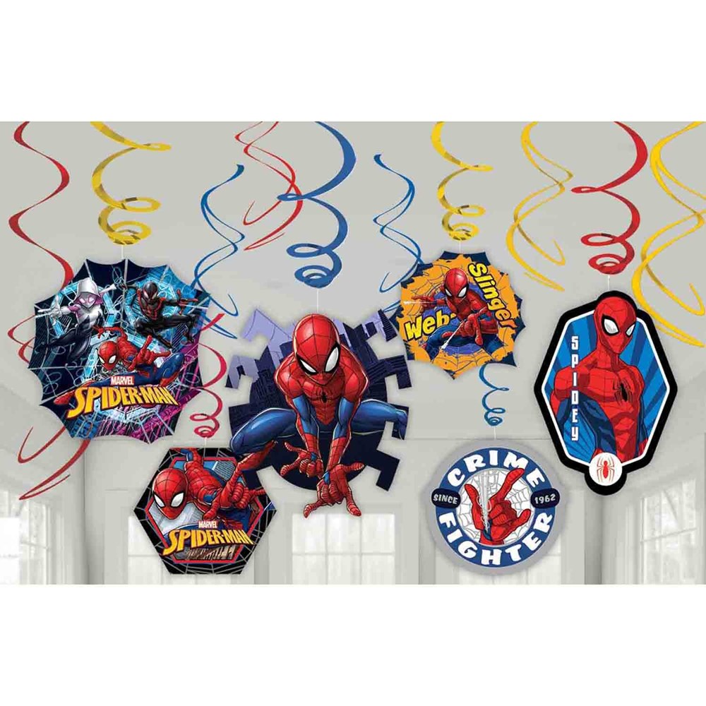 Amscan Spider-Man Webbed Wonder Swirl Value Pack