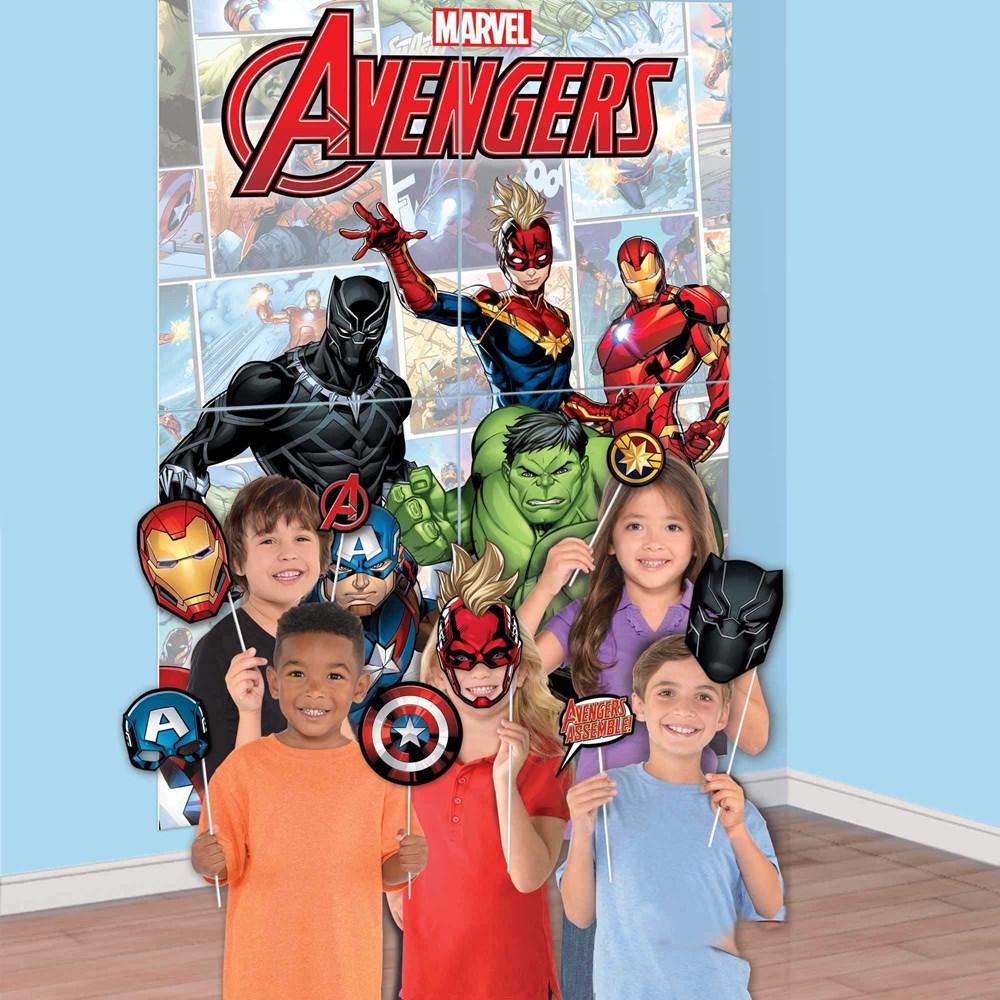 Anagram Avengers Powers Unite Scene Setter & Assorted Photo Props