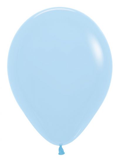 Matte blue latex balloon