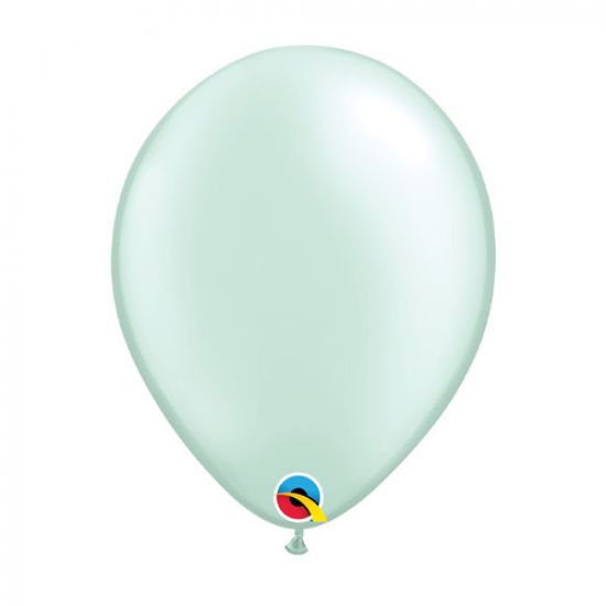 Qualatex Pearl Mint Green Regular Latex Balloon
