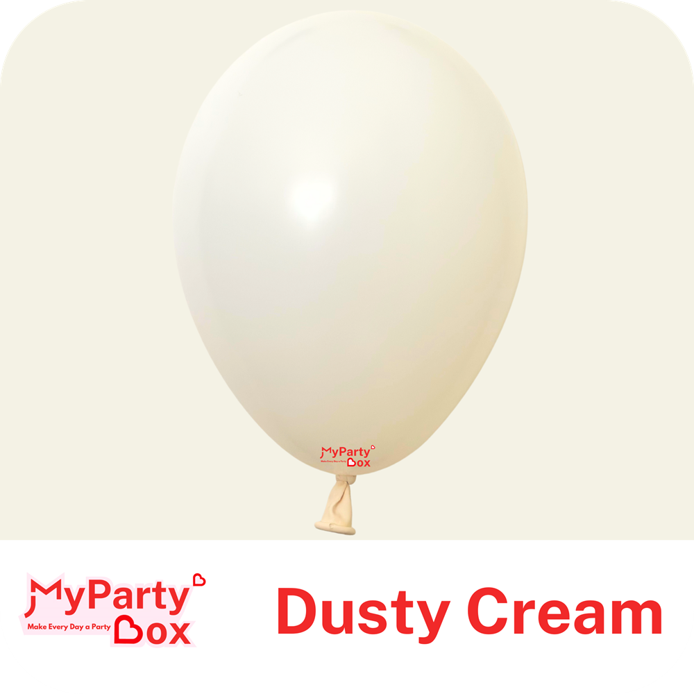 12" (30cm) Pastel Dusk Cream Regular Latex Balloon
