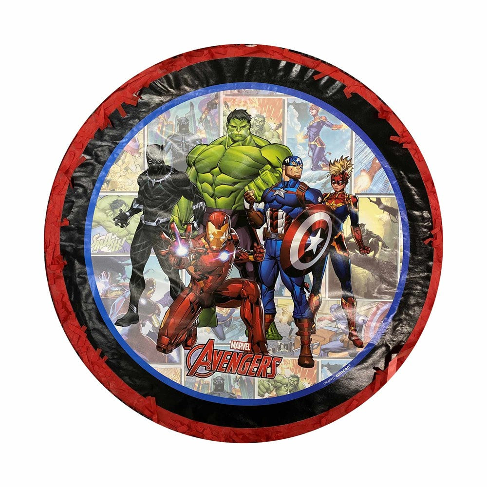 Anagram Avengers Powers United Expandable pull String Drum Pinata