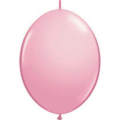 6Qualatex 6" 15cm Standard Mini Pink Mini Quicklink Latex Balloon