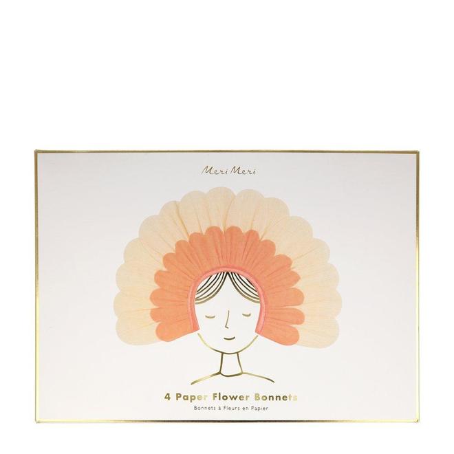 MeriMeri Flower Paper Bonnets in package
