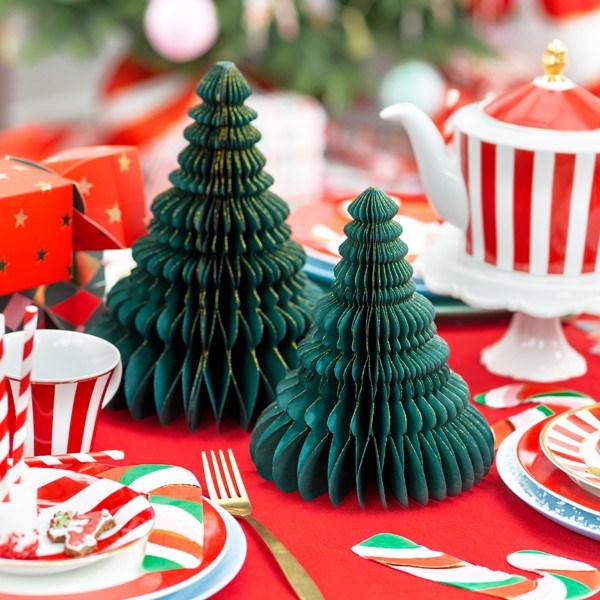 Christmas Tree Paper Honeycomb Ornament - 24CM