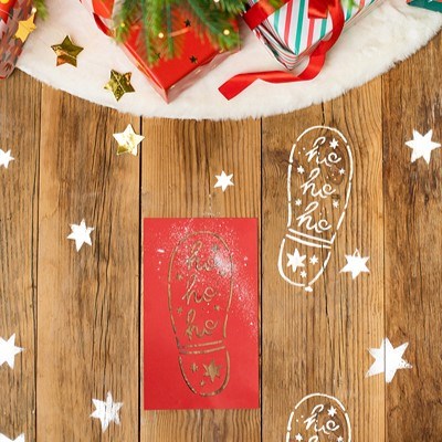Santa's Footprint Stencils (PC3)