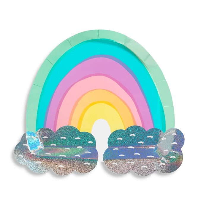 My Mind's Eye Rainbow Mini Box with assorted rainbow theme party supplies 