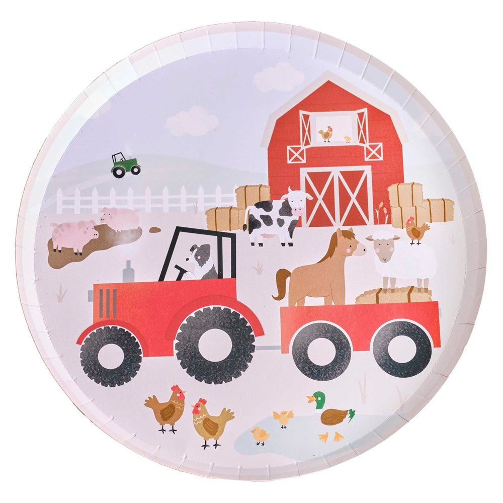 Ginger Ray Farm Friends Party Plates (PK8)