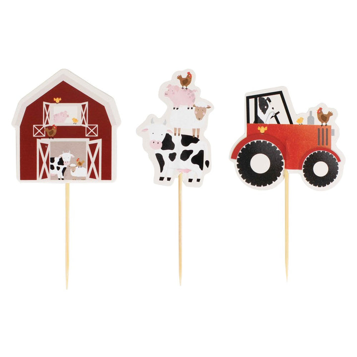 Ginger Ray Farm Friends Cupcake Topper (PK12)
