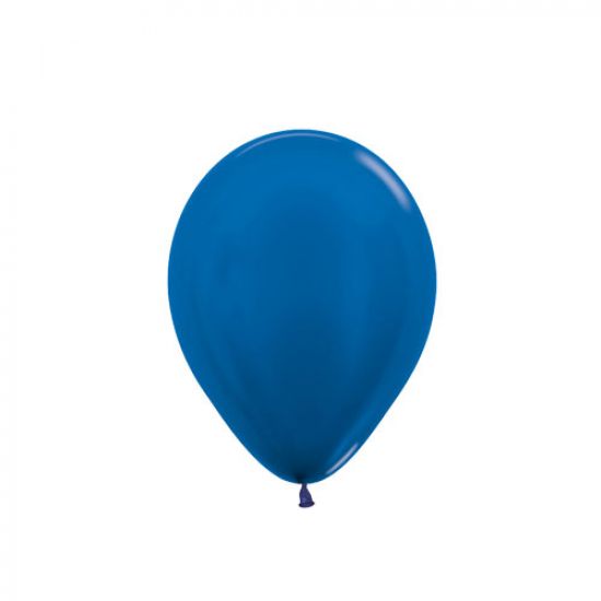 Sempertex 5" 12cm Metallic Royal Blue Mini Latex Balloon