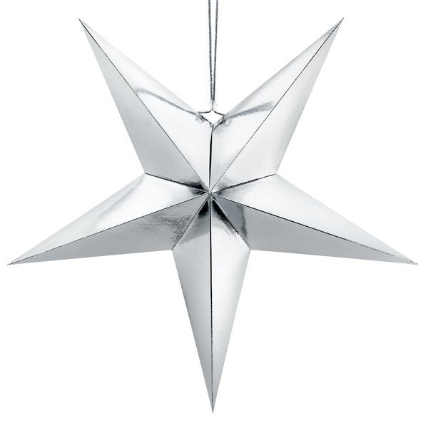 Silver Paper Star - Large