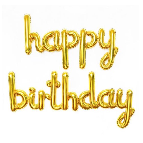 Illume Gold Happy Birthday Foil Balloon