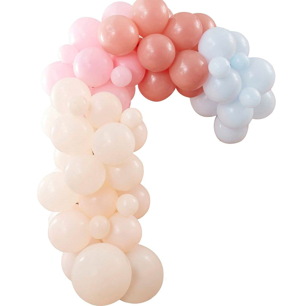 Ginger Ray Happy Everything Rainbow Muted Pastels Balloon Arch