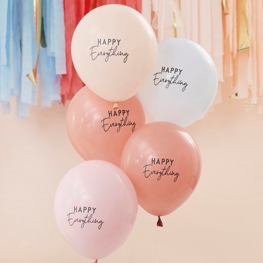 Ginger Ray Happy Everything Muted Pastel Balloon Bundle (PK5)