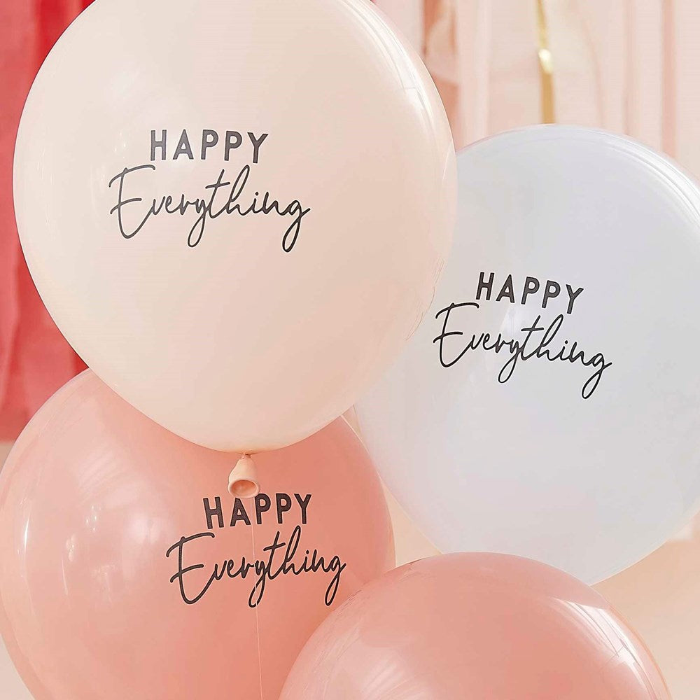 Ginger Ray Happy Everything Muted Pastel Balloon Bundle (PK5) with details