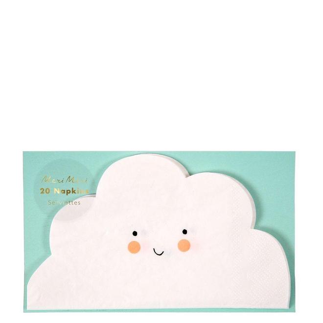 MeriMeri Happy Cloud Napkins (PK20) in Package