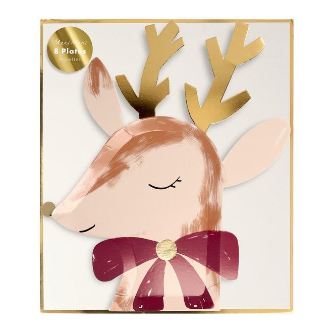 Reindeer with Bow Plates in package