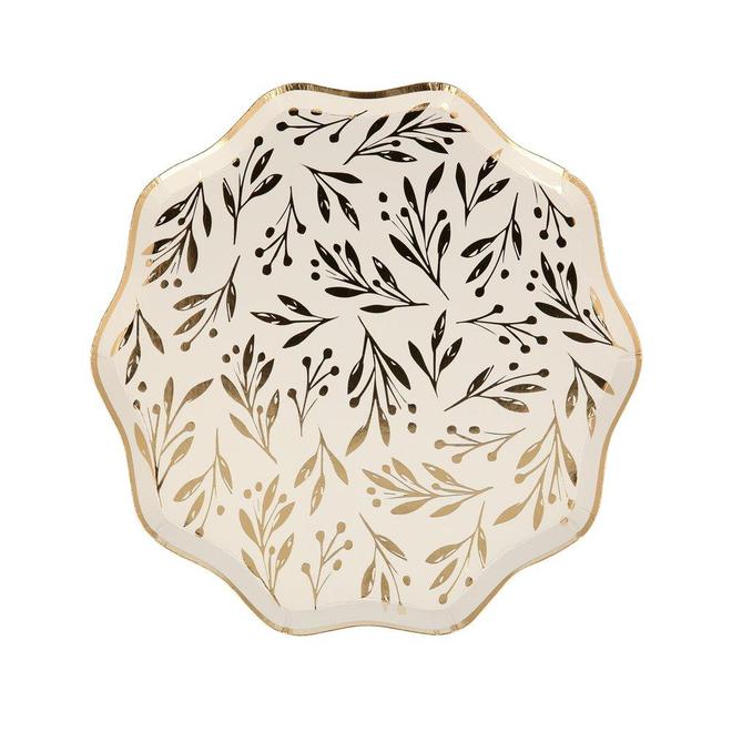 MeriMeri  Gold Leaf Side Plates (PK8)