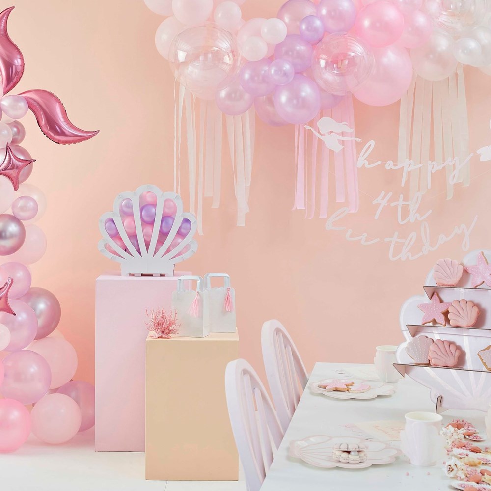Ginger Ray Mermaid Balloon Arch with Pastel Tail