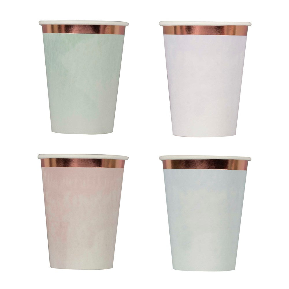 Ginger Ray Mix It Up Pastel Water Color Paper Cups (PK8)