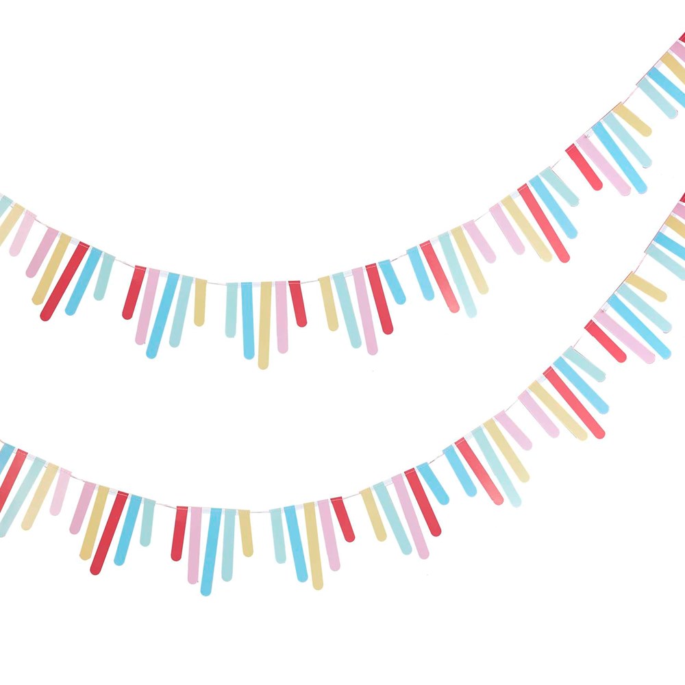 Ginger Ray Mix It Up Mixed Colours Card Sticks Bunting