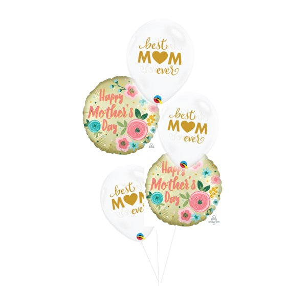 My Party Box Mother's Day Basic Balloon Bouquet - Ivory