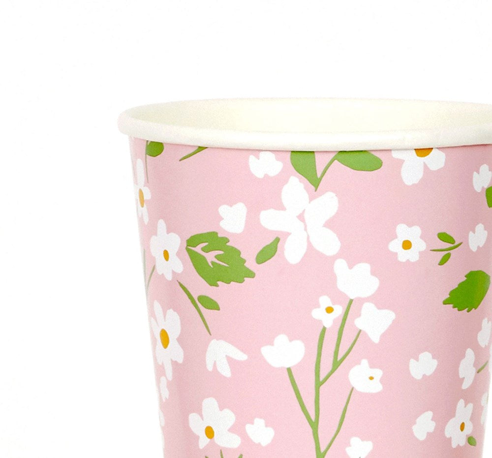 MeriMeri Ditsy Floral Cups (PK12) with detaisl