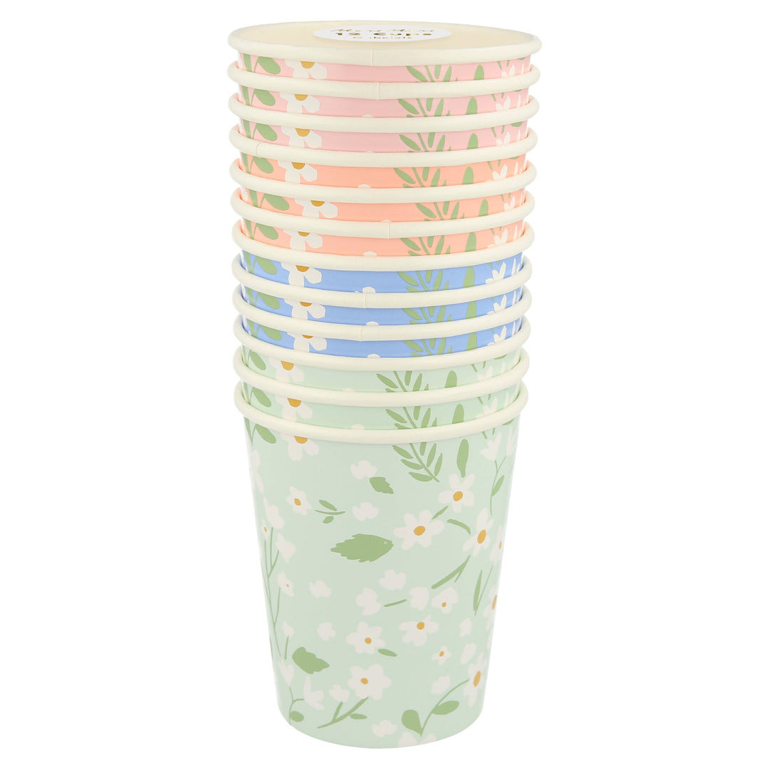 MeriMeri Ditsy Floral Cups (PK12) 
