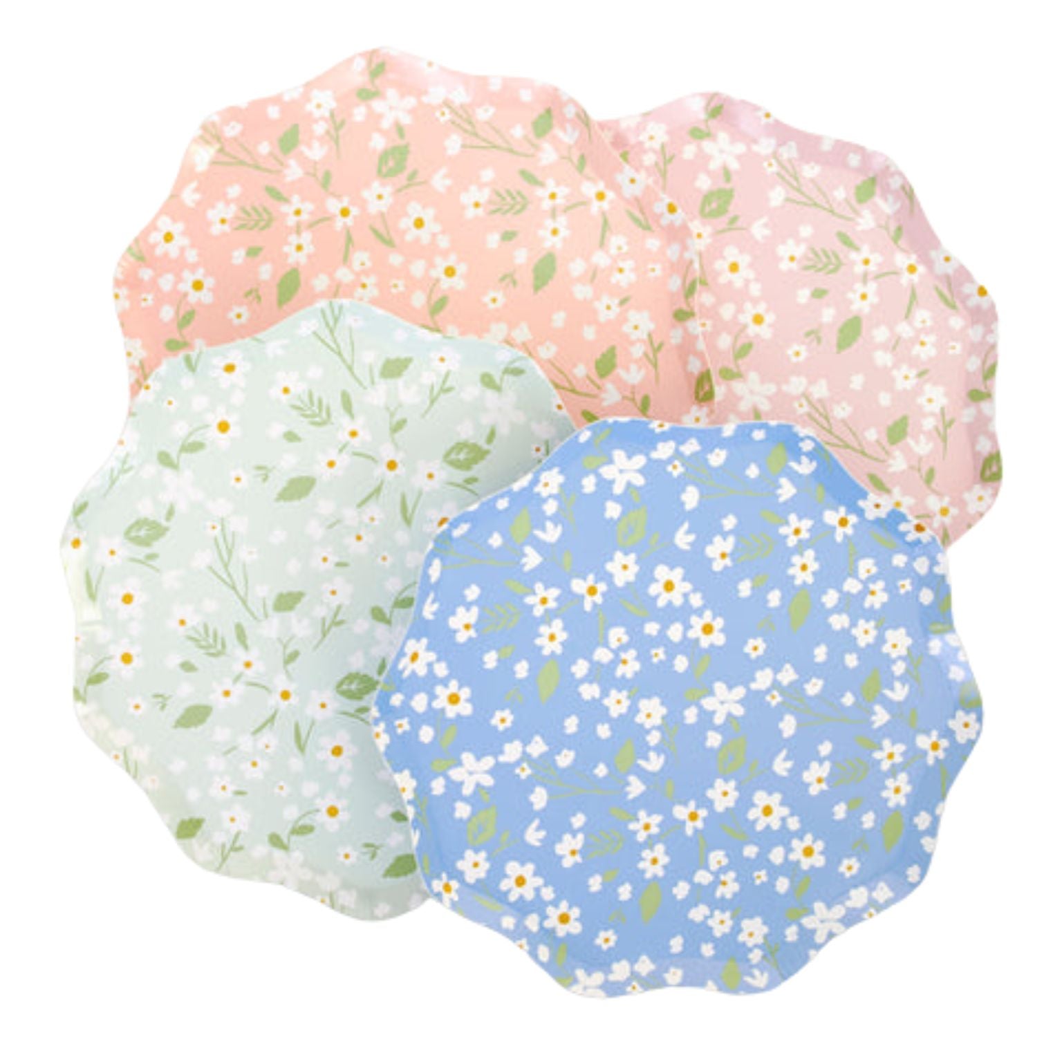 MeriMeri Ditsy Floral Small Plates (PK12) in assorted color