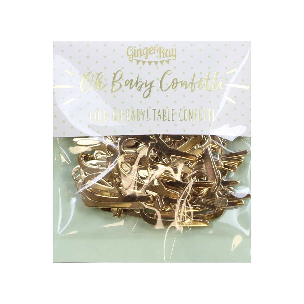 Ginger Ray Oh Baby! Gold Confetti (14g)