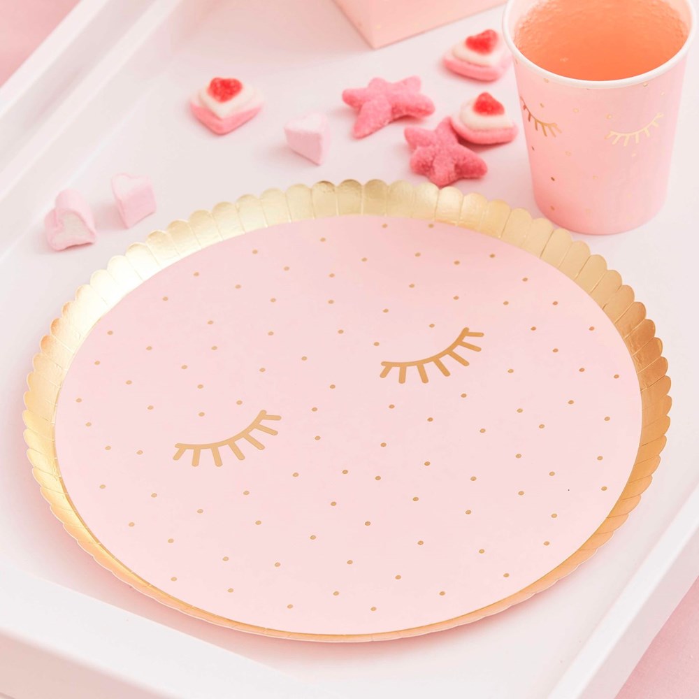 Ginger Ray Pamper Party Paper Plates (PK8)