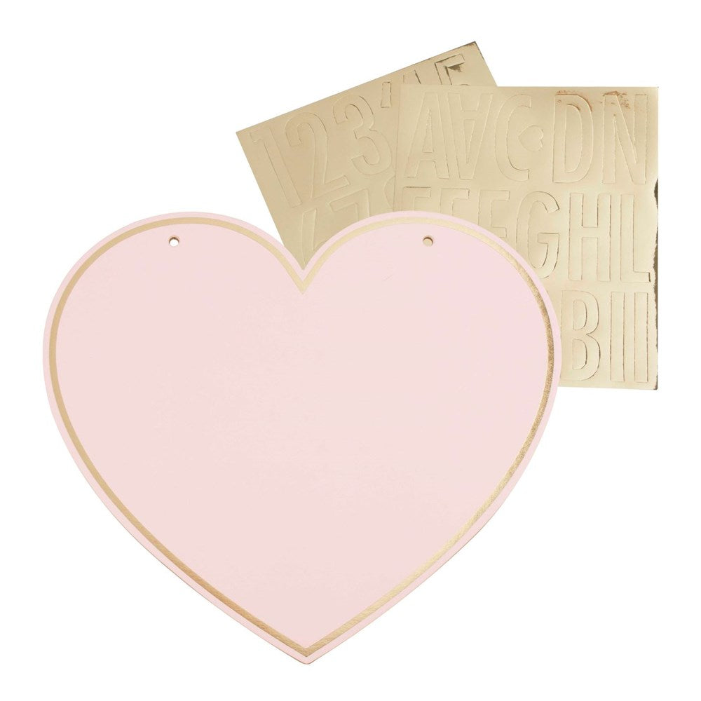 Ginger Ray Pamper Party Customisable Pink Heart Name Sign (PC4)