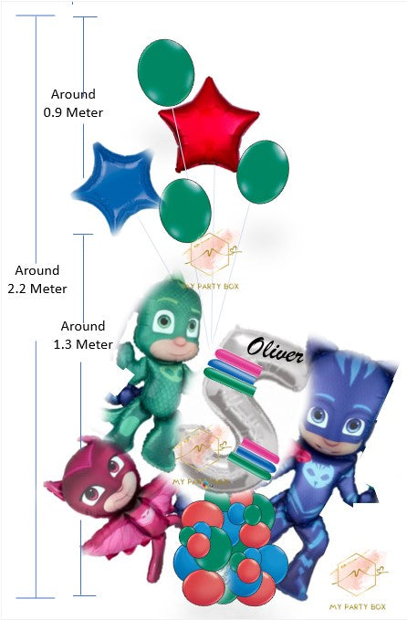 My Party Box PJ Mask Balloon Bouquet