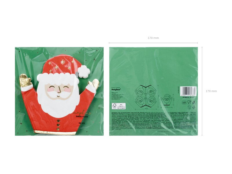 Santa Claus Napkins (PC20)