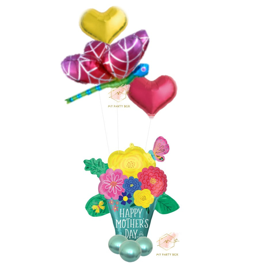 My Party Box Happy Mother's Day Deluxe Flower Pot Balloon Bouquet