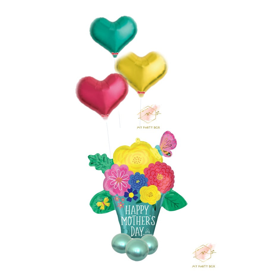 My Party Box Happy Mother's Day Basic Flower Pot Balloon Bouquet