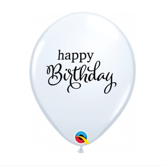 Qualatex Happy Birthday Script Regular Latex Balloon